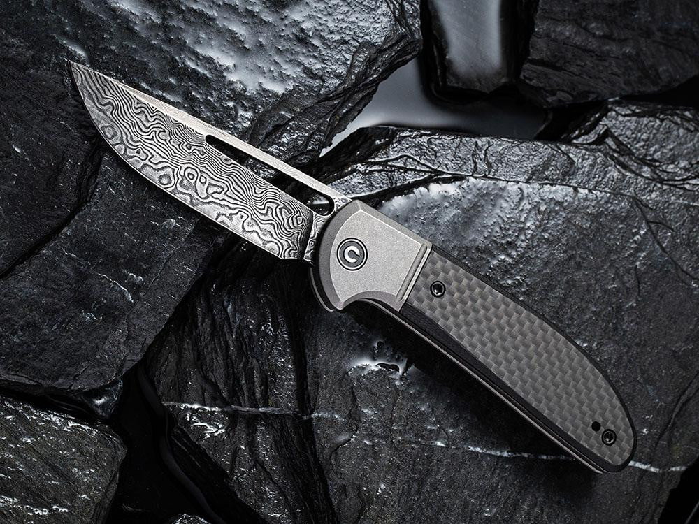 Civivi Trailblazer Slip Joint Knife - Twill Carbon Fiber Overlay On ...